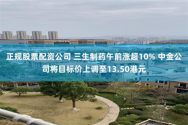 正规股票配资公司 三生制药午前涨超10% 中金公司将目标价上调至13.50港元