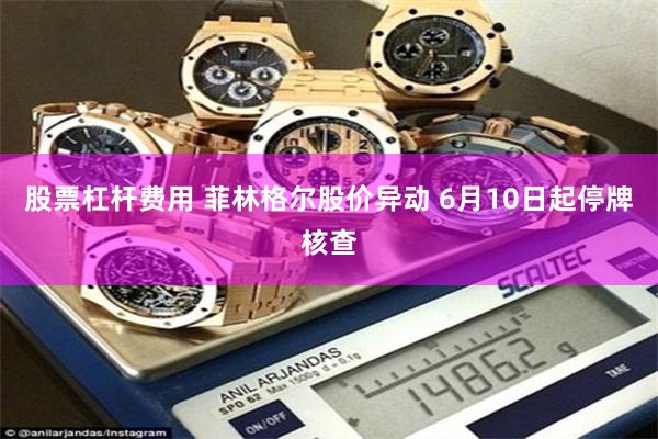 股票杠杆费用 菲林格尔股价异动 6月10日起停牌核查