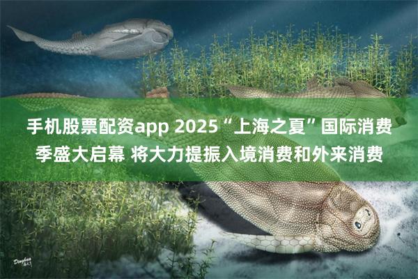 手机股票配资app 2025“上海之夏”国际消费季盛大启幕 将大力提振入境消费和外来消费